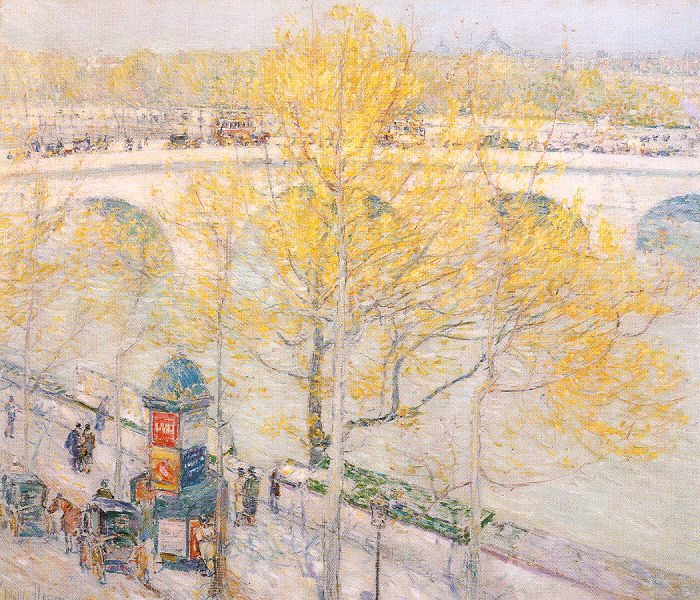 childe hassam Pont Royal Paris